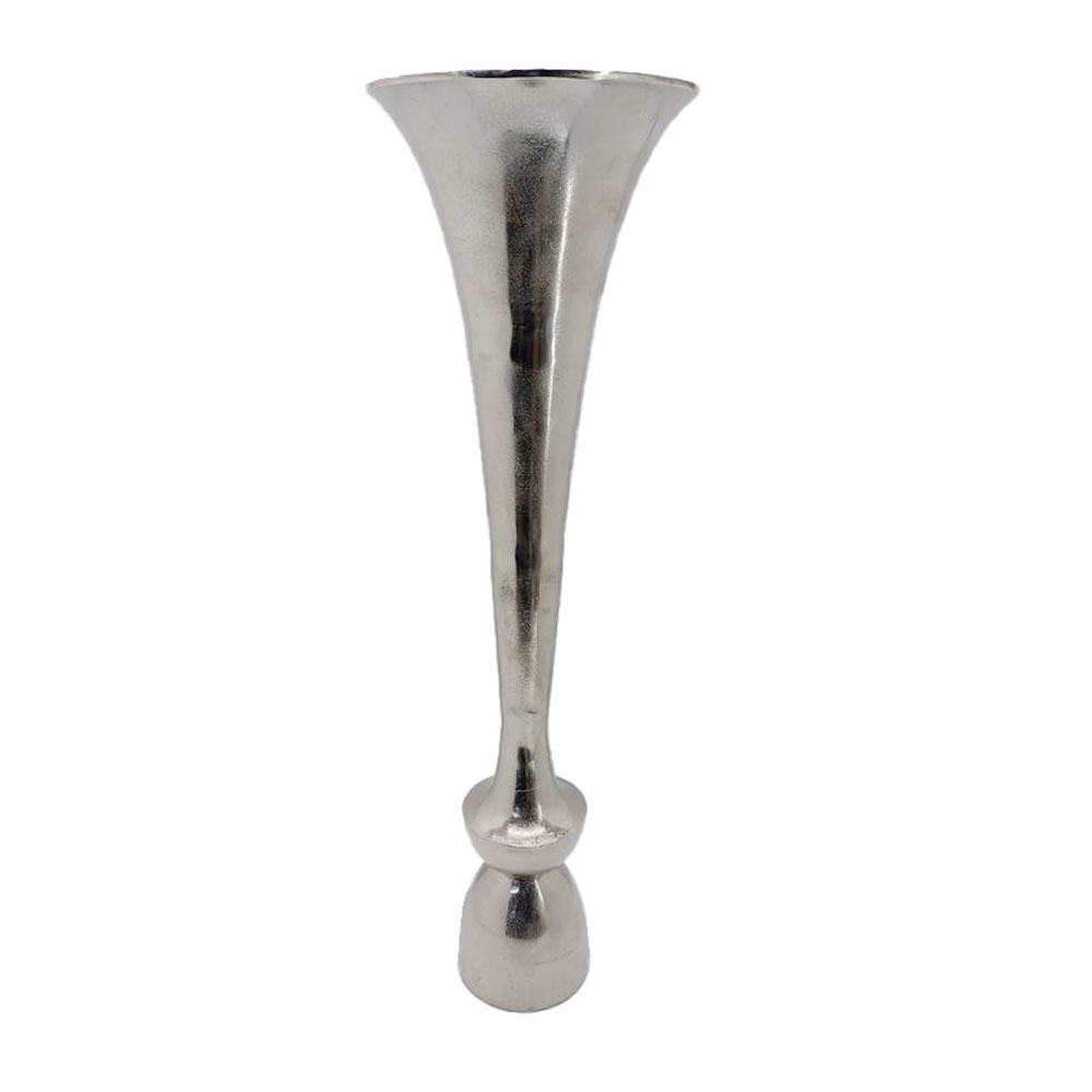 029026-CeoCO-first-_1 Luxor Βαζο 30x30x99cm Αλουμινιο Silver Nickel - Image 1