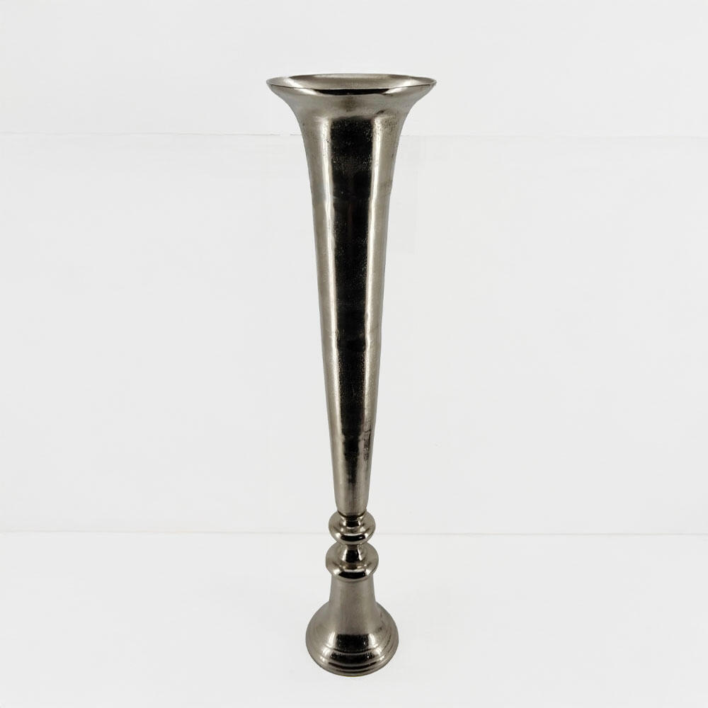 029030-fISw6-first-_1 Flores Βαζο 26x26x115cm Αλουμινιο Silver Nickel - Image 1