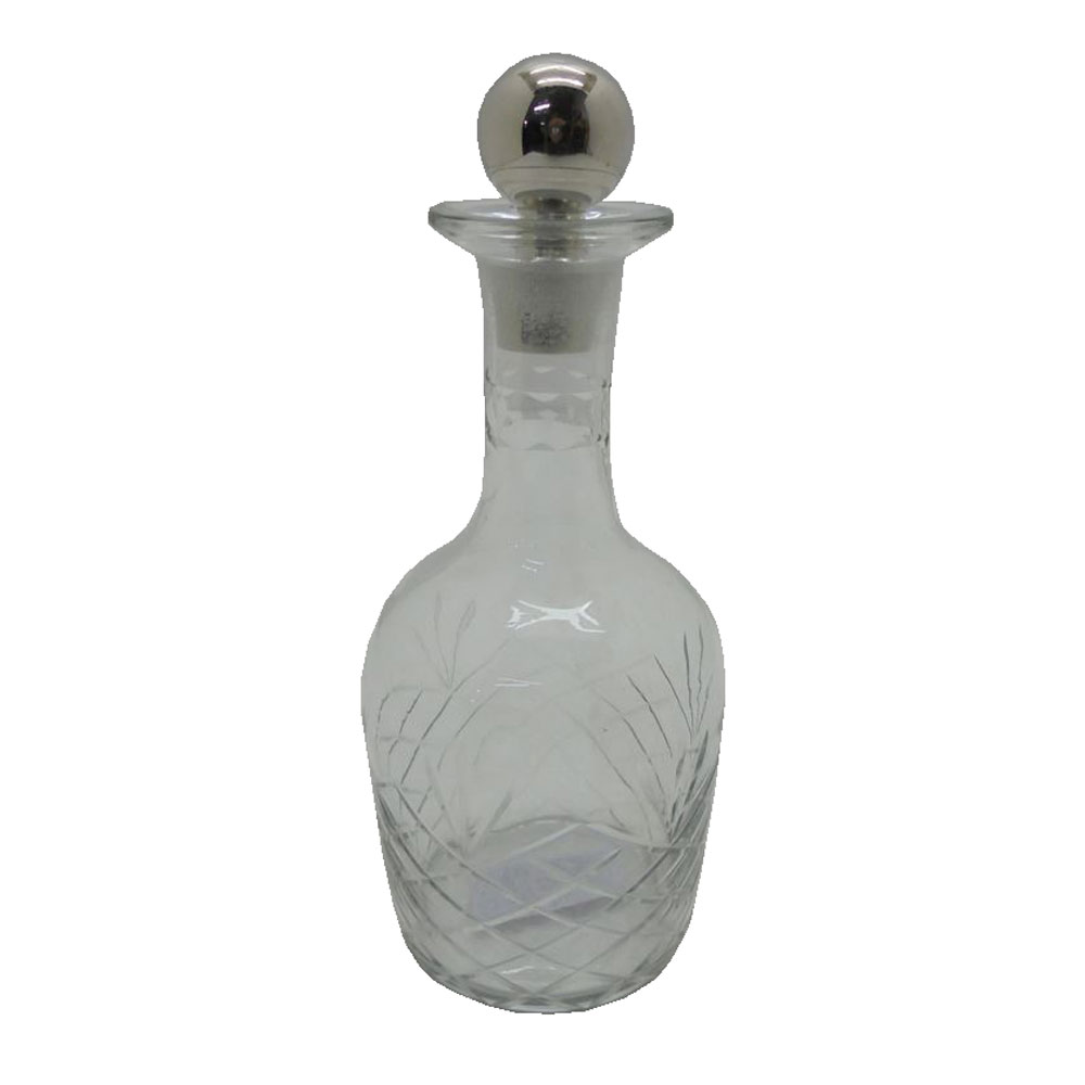 029037-K0Sy9-first-_1 Shiran Μπουκαλα 12x12x27cm Γυαλι Διαφανο Silver Αλουμινιο - Image 1