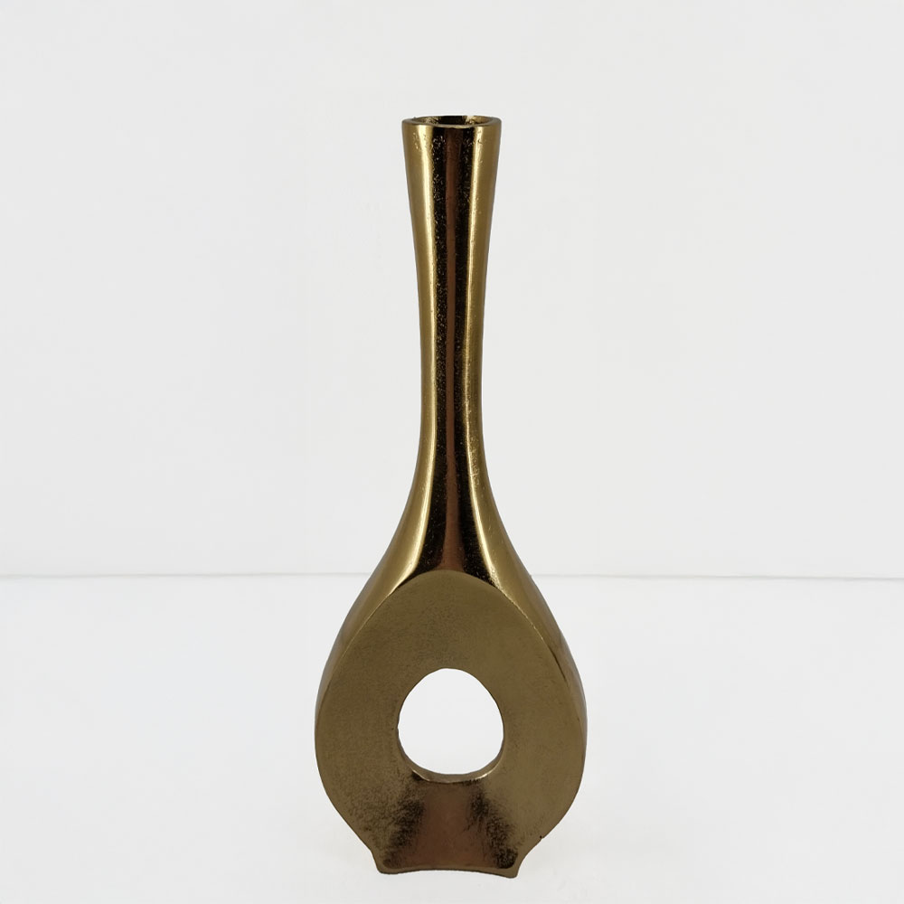 029052-PO1BC-first-_1 Adel Βαζο 17x5x46cm Αλουμινιο Χρυσο - Image 1