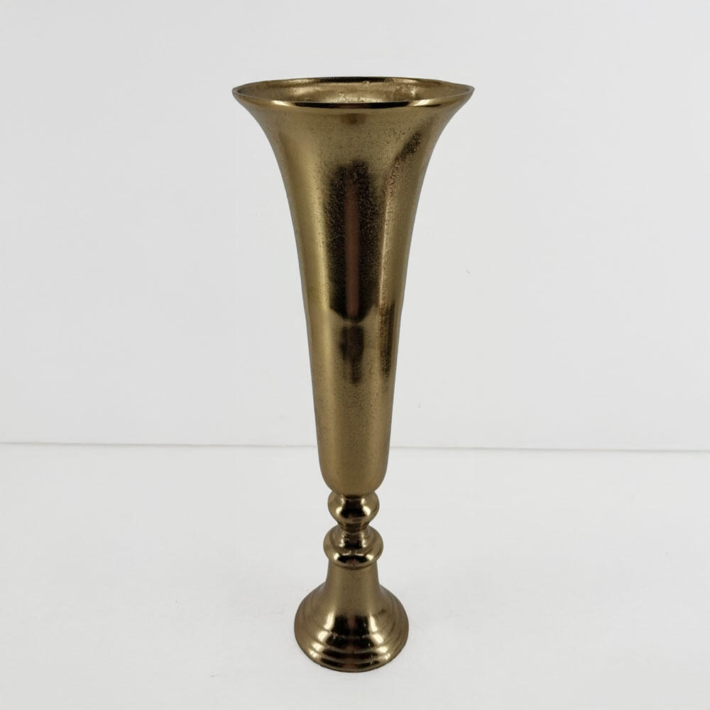 029060-MKPcO-first-_1 Flores Βαζο 19x19x55cm Αλουμινιο Χρυσο - Image 1