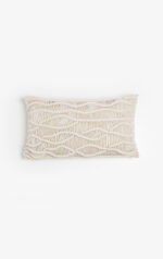 Krisha Διακοσμητικο Μαξιλαρι Macrame 30x50cm Βαμβακι Ivory Polyester