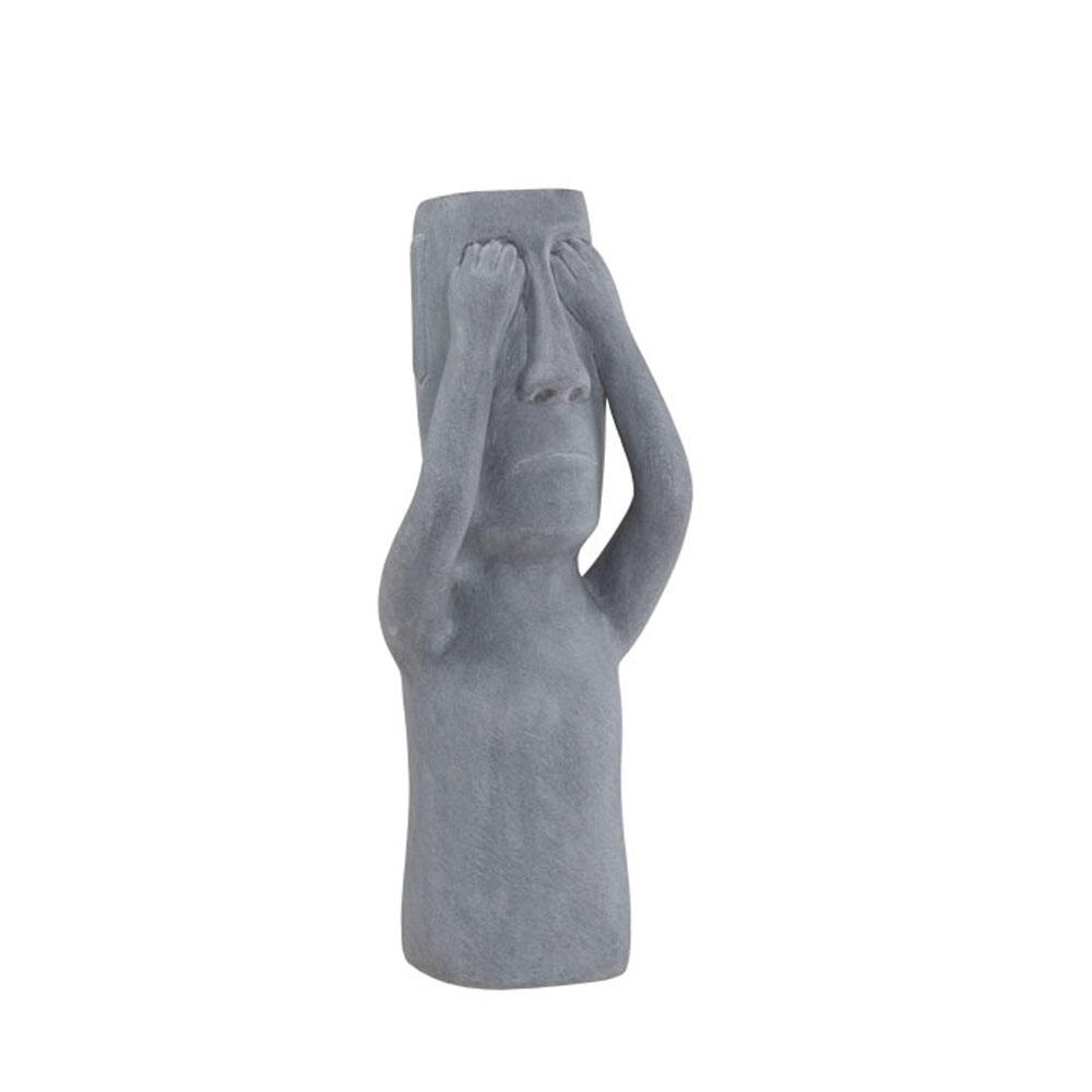 029259-vpAlA-first-_1 Peru Man See Διακοσμητικη Φιγουρα 19x18x51cm Τεχνητη Πετρα Γκρι - Image 1