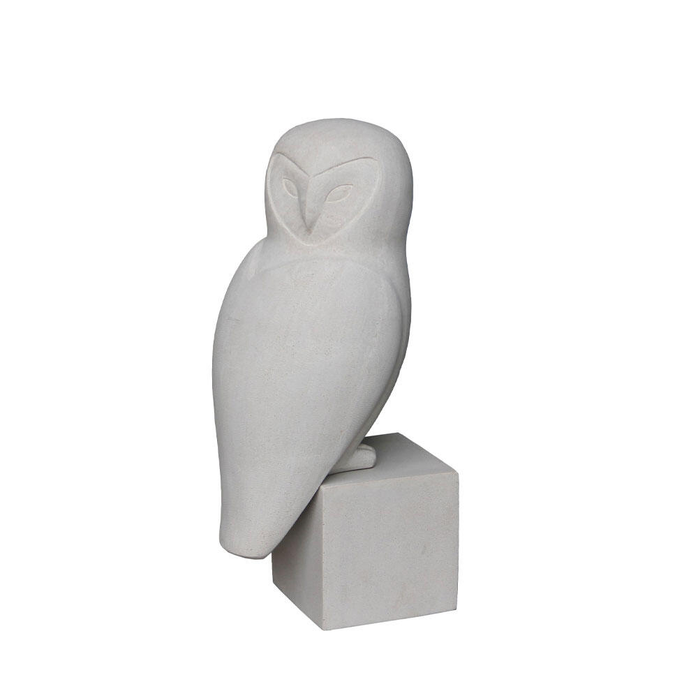 029265-cO6xE-first-_1 Wise Owl Διακοσμητικη Κουκουβαγια 27x24x67cm Τεχνητη Πετρα Μπεζ - Image 1