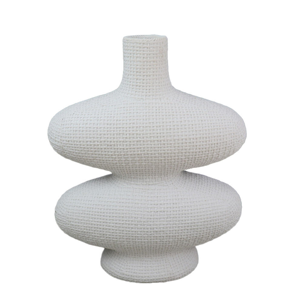 029650-Nmqcl-first-_1 Randi Βαζο 32x15x39cm Polyresin Λευκο - Image 1