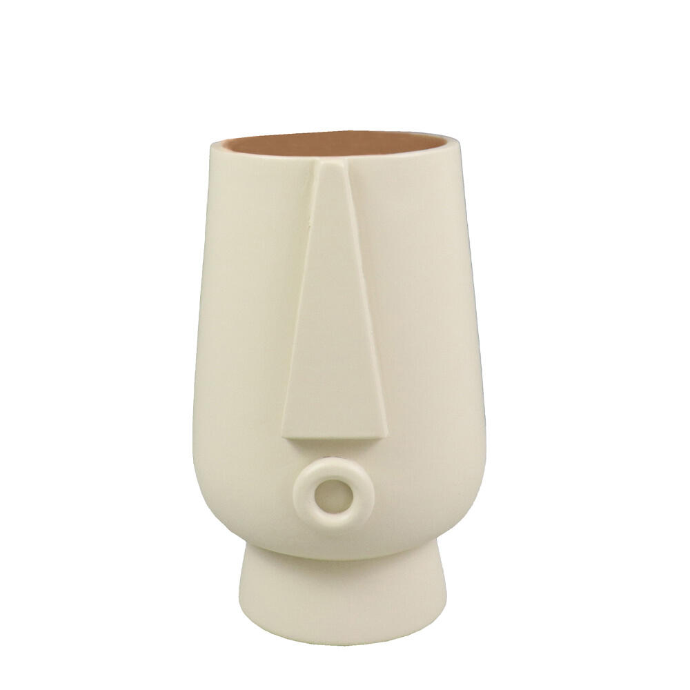 029661-elyTI-first-_1 Fira Βαζο 12x11x18cm Polyresin Ivory - Image 1
