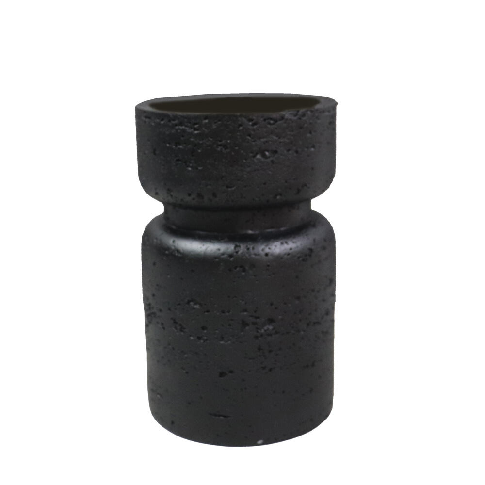 029665-QVDbT-first-_1 Inger Κηροπηγιο 9x9x15cm Polyresin Μαυρο - Image 1