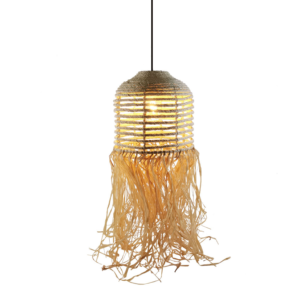 029709-OpHsG-first-_1 Cuba Φωτιστικο Οροφης 30x30x75cm Rattan Φυσικο - Image 1