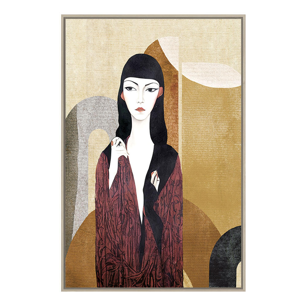 029731-s4500-first-_1 Japanese Beauty Πινακας Διακοσμησης 83x123x4cm Καμβας Πολυχρωμο Ξυλο Φυσικο - Image 1