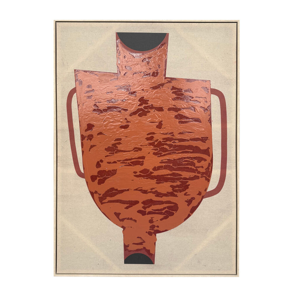 029737-s4yti-first-_1 Art Poterie Πινακας Διακοσμησης Με Κορνιζα 80x120x4cm Καμβας Πολυχρωμο Ξυλο Φυσικο - Image 1
