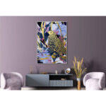 Tropical Parrot Πινακας Διακοσμησης 83x123x4cm Καμβας Πολυχρωμο Ξυλο Φυσικο - Image 2