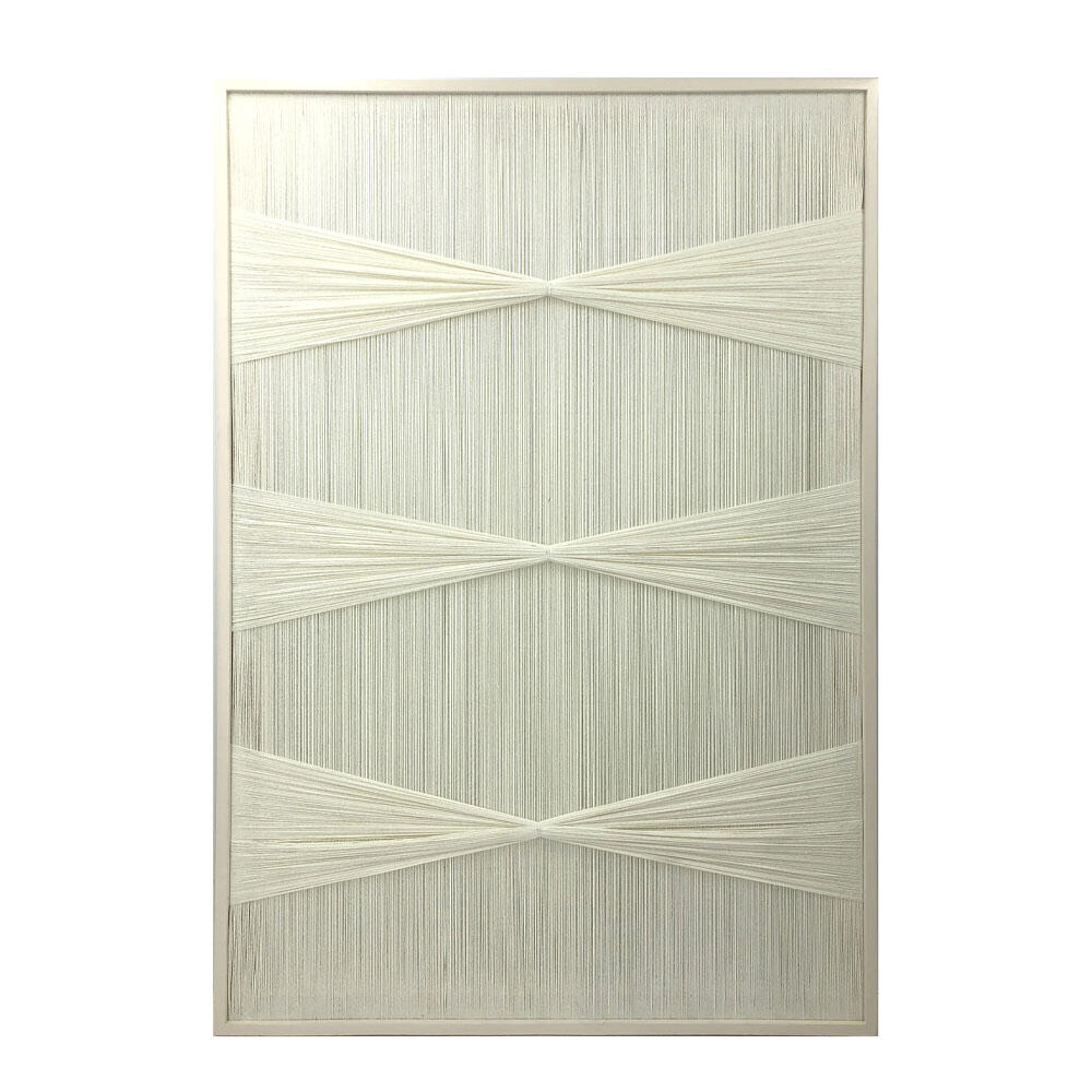 029821-lLkQ8-first-_1 No Regrets Πινακας Διακοσμησης 80x120x3cm Ξυλο Λευκο Νημα Λευκο - Image 1