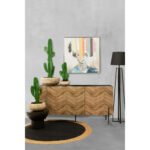 Candelabra Cactus Φυτο Τεχνητο Σε Γλαστρα 70cm PU Πρασινο - Image 2