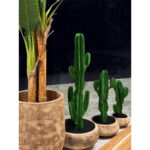 Candelabra Cactus Φυτο Τεχνητο Σε Γλαστρα 120cm PU Πρασινο - Image 3