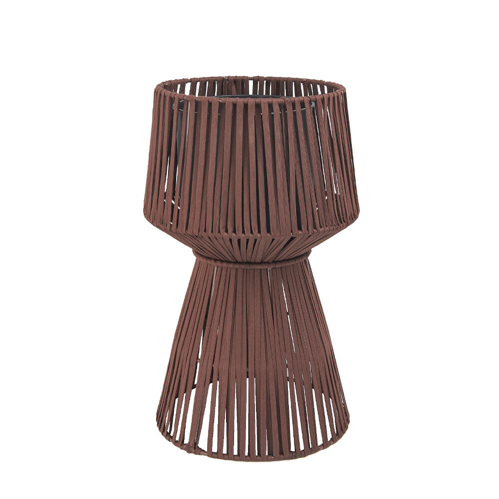 029955-3brwc-first-_1 Rope Κασπω 32x32x55cm Μεταλλο Καφε Σχοινι - Image 1
