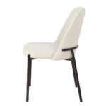 Lujo Καρεκλα Beige Μαυρο Ματ 51.5x57x84.5cm - Image 3