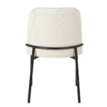 Lujo Καρεκλα Beige Μαυρο Ματ 51.5x57x84.5cm - Image 5