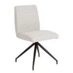 Arm Καρεκλα Beige Μαυρο Ματ 47.5x56.5x86cm