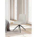 Arm Καρεκλα Beige Μαυρο Ματ 47.5x56.5x86cm - Image 3