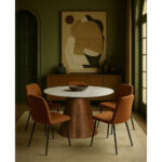 Praga Καρεκλα Εκαι Μαυρο 54.5x44x89cm - Image 3