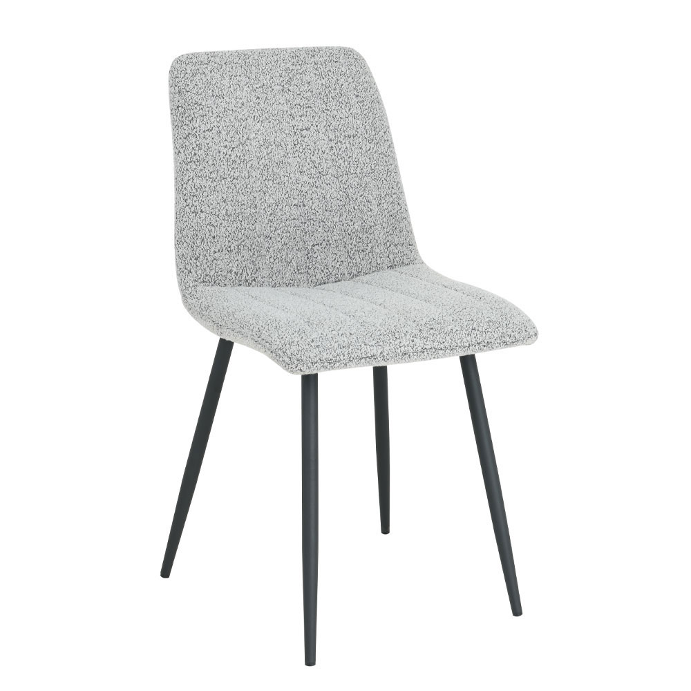 03-1024-xfvzO-first-_1 Praga Καρεκλα Γκρι Ανοιχτο Μαυρο 54.5x44x89cm - Image 1