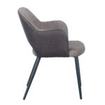 Ascot Καρεκλα Καφε Σκουρο Μαυρο 60x63.5x79cm - Image 2