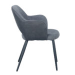 Ascot Καρεκλα Γκρι Σκουρο Μαυρο 60x63.5x79cm - Image 2