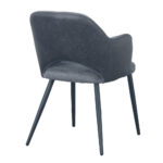 Ascot Καρεκλα Γκρι Σκουρο Μαυρο 60x63.5x79cm - Image 3