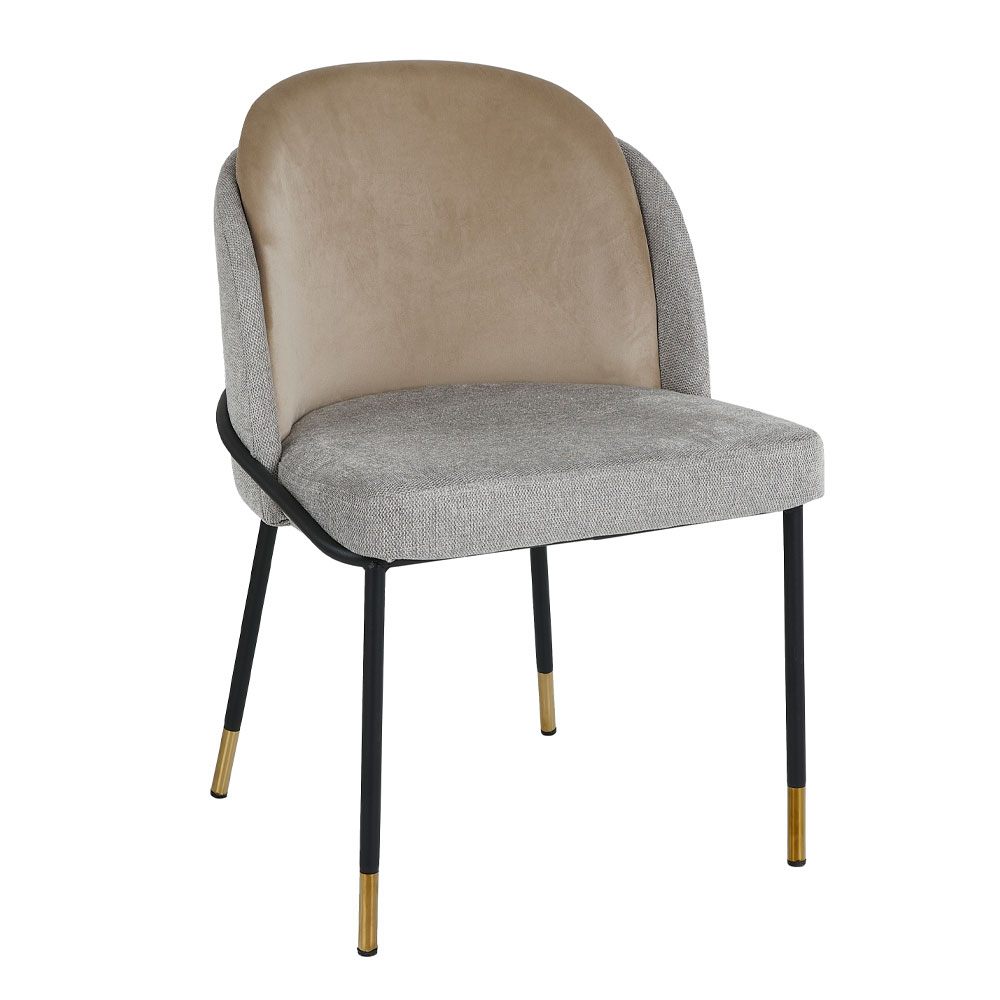 03-1125-x8gNL-first-_1 Aston Καρεκλα Γκρι Ανοιχτο Μαυρο 55x55x78cm - Image 1