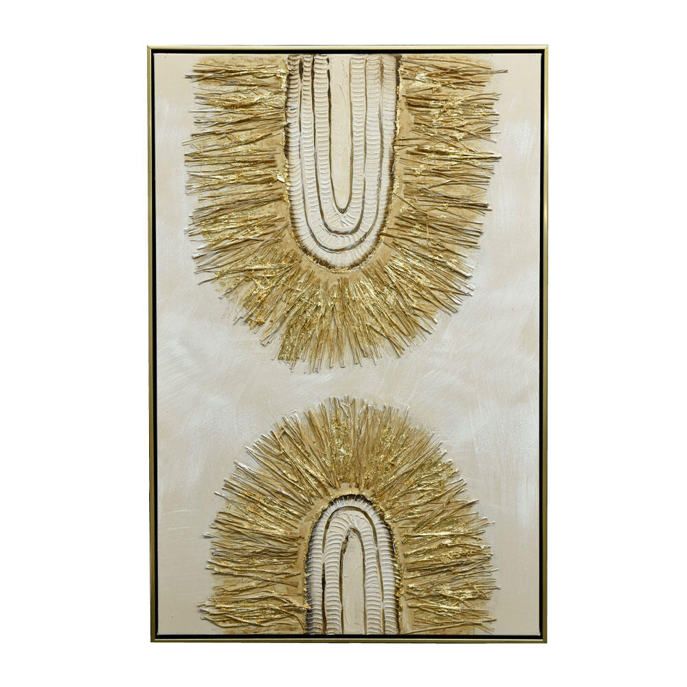 030073-xgzCs-first-_1 Boho Art Πινακας Διακοσμησης 60x90x4cm Καμβας Πολυχρωμο Χρυσο - Image 1