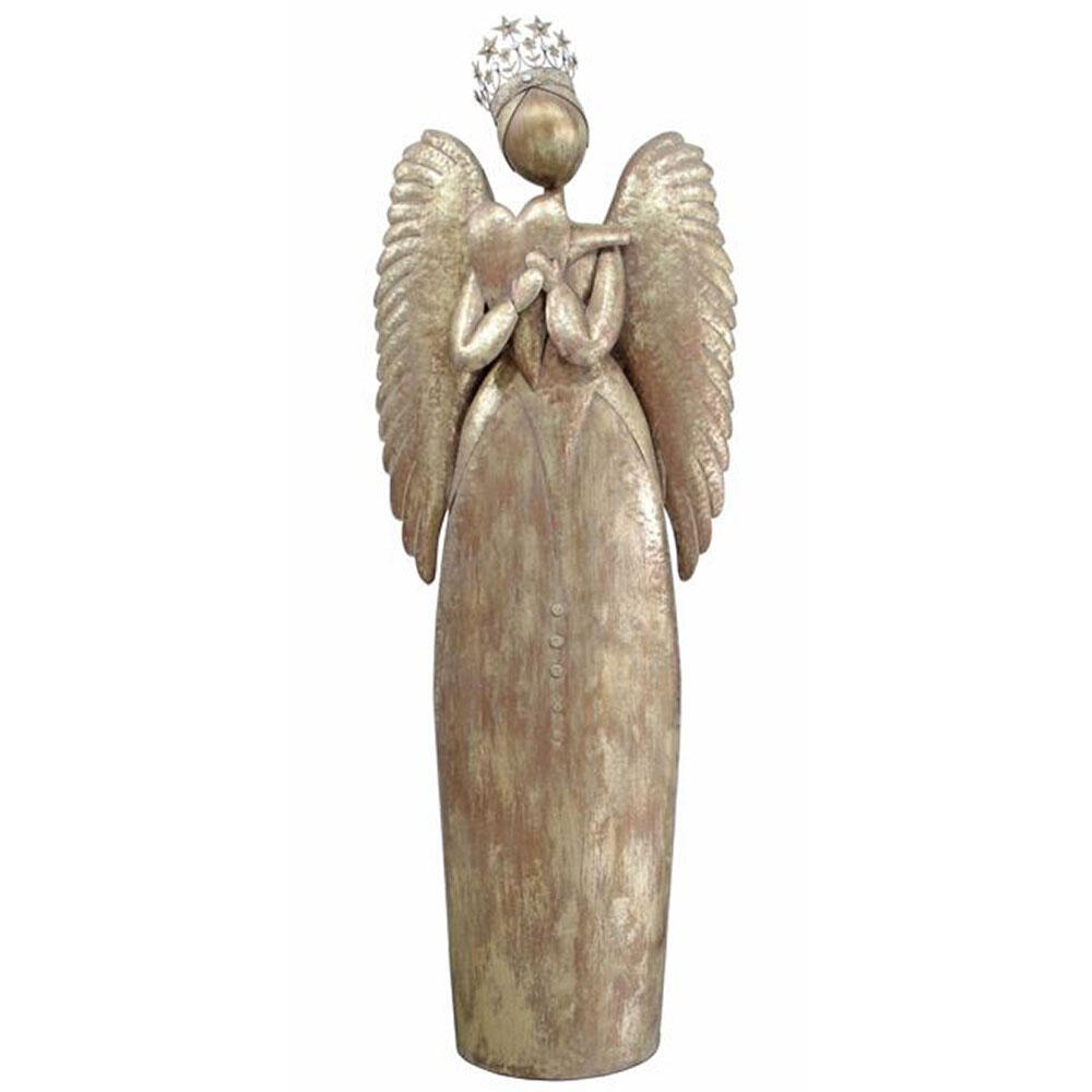 030179-nMU1i-first-_1 Angel Χριστουγεννιατικο Διακοσμητικο Αγγελος 74x31x205cm Μεταλλο Χρυσο Antike - Image 1