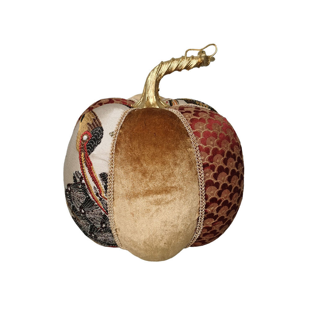 030263-Wqr18-first-_1 Pumpkin Brocade L Χριστουγεννιατικο Διακοσμητικο Κολοκυθα 16x16x17cm Foam Πολυχρωμο Υφασμα - Image 1