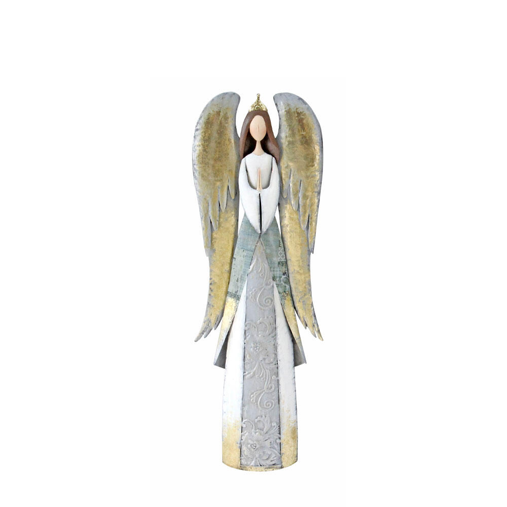 030421-D6oQx-first-_1 Angel Wings Χριστουγεννιατικο Διακοσμητικο Αγγελος 25x11x76cm Μεταλλο Πολυχρωμο - Image 1