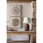 Pure Earth Πινακας Διακοσμησης 60x60x4cm Χαρτι Μπεζ Γυαλι Φυσικο - Image 2