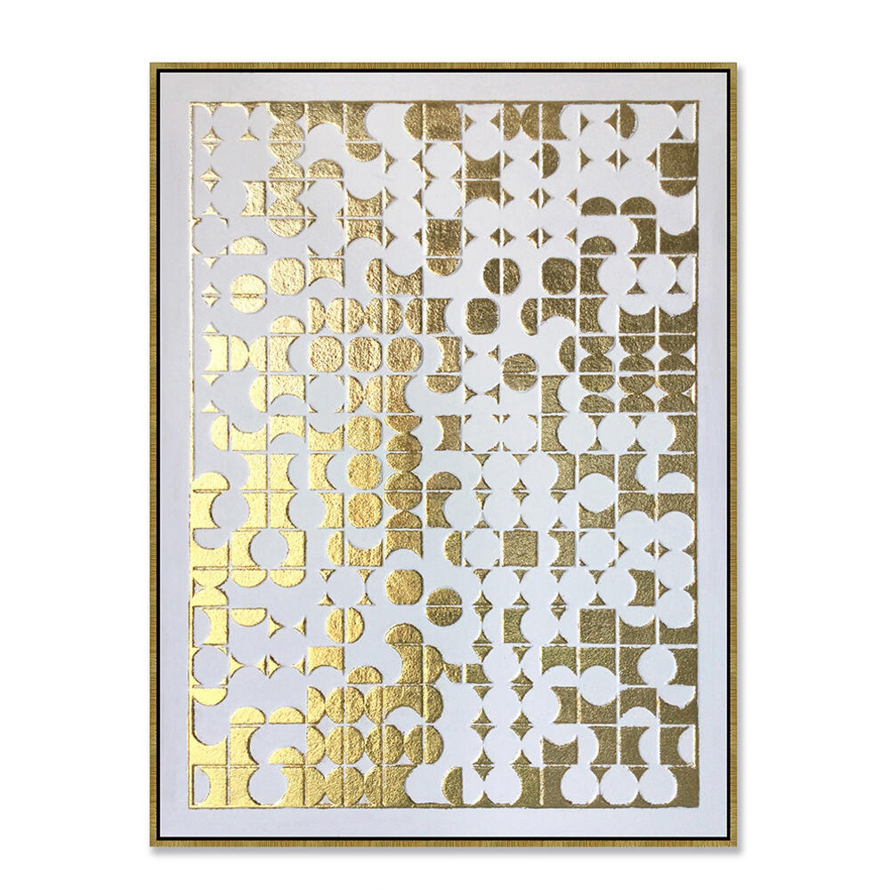 030457-ozIox-first-_1 Gold Heaven Πινακας Διακοσμησης 90x120x4cm Oil Acrylic Χρυσο Λευκο Καμβας Χρυσο - Image 1