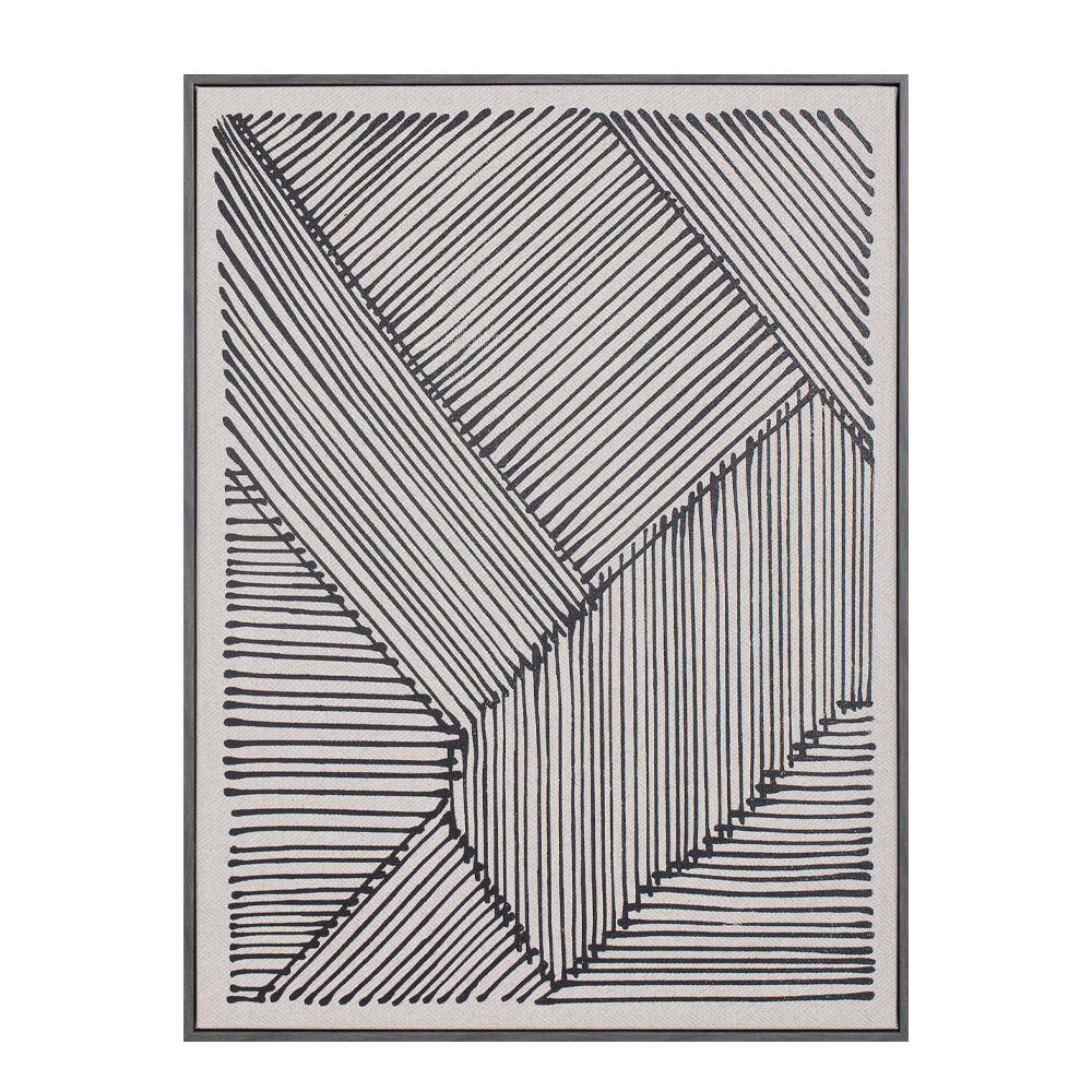 030653-bwC8v-first-_1 Stay True Πινακας Διακοσμησης 60x80x4cm Δερμα Λευκο Μαυρο Ξυλο Μαυρο - Image 1