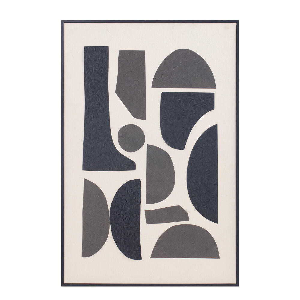 030655-BAPon-first-_1 Positive Vibes Πινακας Διακοσμησης 60x90x4cm Λινο Λευκο Μαυρο Ξυλο Μαυρο - Image 1