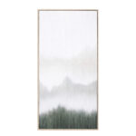 Lost In Nature Πινακας Διακοσμησης 45x90x5cm Καμβας Λευκο Πρασινο Ξυλο Φυσικο