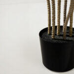 Velvet Tree Δεντρο Τεχνητο Σε Γλαστρα 140cm Pvc Πρασινο Μαυρο Τσιμεντο - Image 4