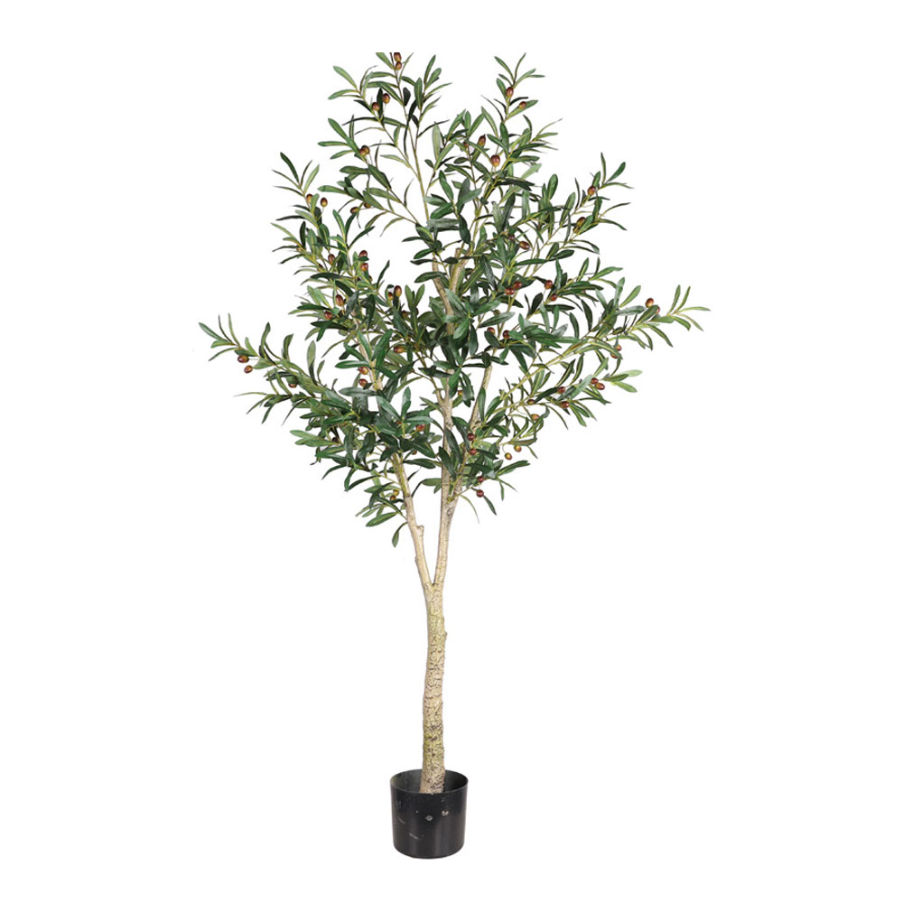 030851-lMuRe-first-_1 Olive Tree Δεντρο Τεχνητο Σε Γλαστρα 180cm Pvc Πρασινο Μαυρο Τσιμεντο - Image 1