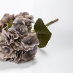 Hydrangea Λουλουδι Τεχνητο 52cm Polyester Πρασινο Μωβ Πρασινο - Image 5