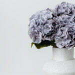 Hydrangea Λουλουδι Τεχνητο 52cm Polyester Γκρι Πρασινο - Image 5