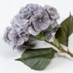 Hydrangea Λουλουδι Τεχνητο 52cm Polyester Γκρι Πρασινο - Image 6