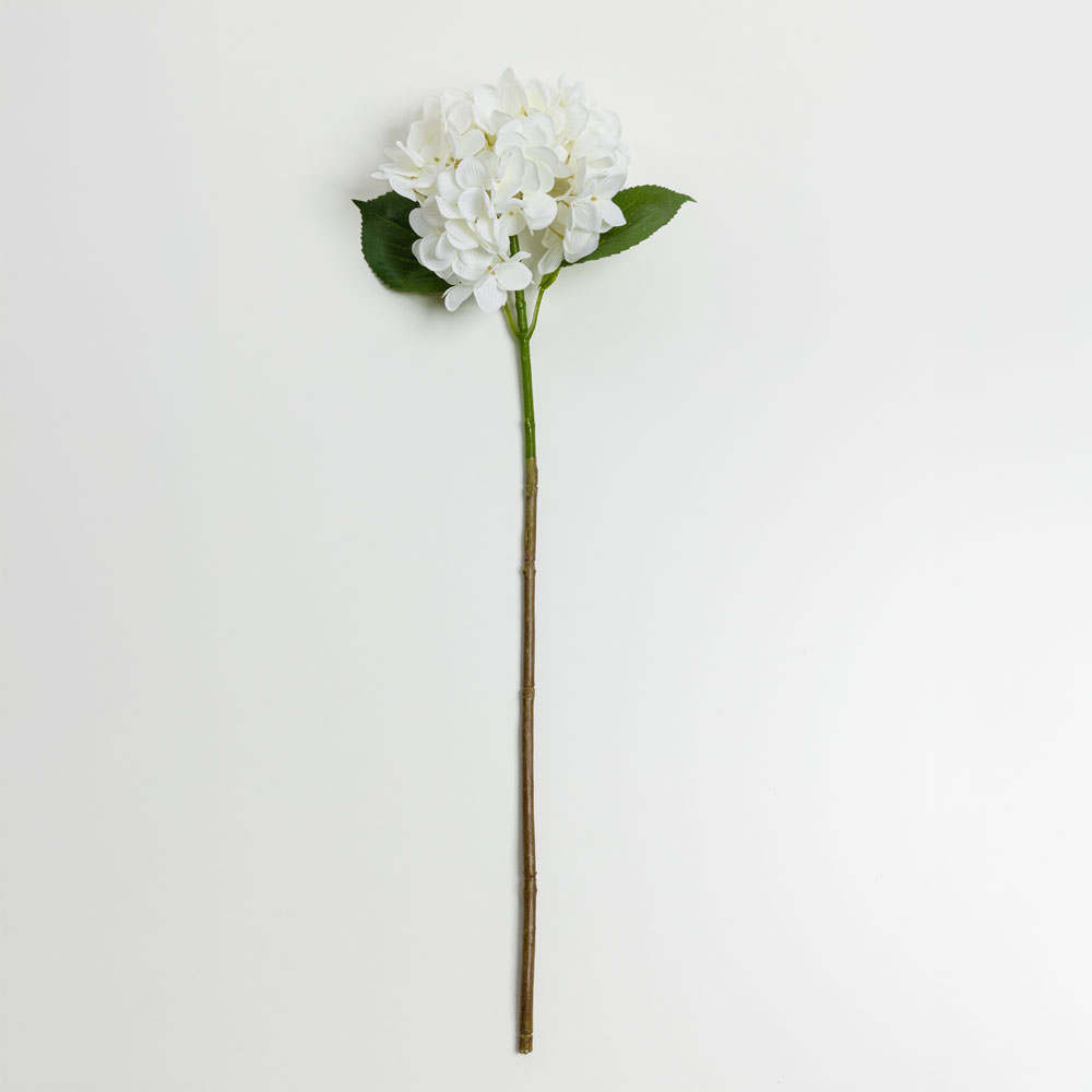 030874-vLQ8I-first-_1 Hydrangea Λουλουδι Τεχνητο 67cm Polyester Λευκο Πρασινο - Image 1