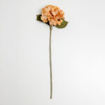 Hydrangea Λουλουδι Τεχνητο 67cm Polyester Κιτρινο Πορτοκαλι Πρασινο