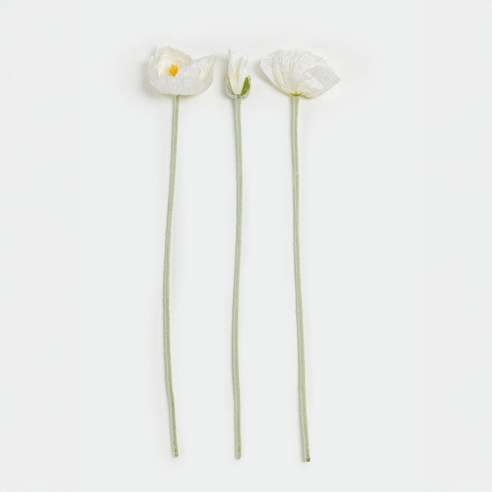 030892-xMtfU-first-_1 Poppy Λουλουδι Τεχνητο 61cm Polyester Μπεζ - Image 1