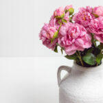 Peony Λουλουδι Τεχνητο 67cm Polyester Ροζ Πρασινο - Image 4
