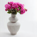 Peony Λουλουδι Τεχνητο 67cm Polyester Φουξια Πρασινο - Image 2