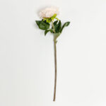 Peony Mikado Λουλουδι Τεχνητο 72cm Polyester Σομον Πρασινο