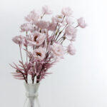 Peony Λουλουδι Τεχνητο 82cm Polyester Ροζ Γκρι - Image 3